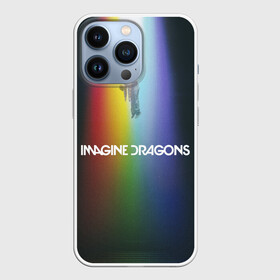 Чехол для iPhone 13 Pro с принтом Imagine Dragons в Екатеринбурге,  |  | demons | evolve | mirrors | radioactive | драконы | космос | музыка | нло | ночь | поп | радуга | рок | свет