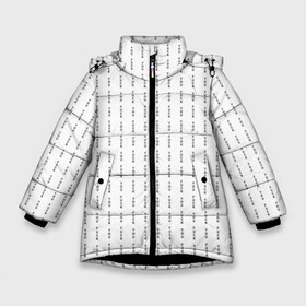 Зимняя куртка для девочек 3D с принтом Fuck You (Цвет Белый) в Екатеринбурге, ткань верха — 100% полиэстер; подклад — 100% полиэстер, утеплитель — 100% полиэстер. | длина ниже бедра, удлиненная спинка, воротник стойка и отстегивающийся капюшон. Есть боковые карманы с листочкой на кнопках, утяжки по низу изделия и внутренний карман на молнии. 

Предусмотрены светоотражающий принт на спинке, радужный светоотражающий элемент на пуллере молнии и на резинке для утяжки. | boxing | mayweather | mcgregor | ufc | you | конор | макгрегор | мейвейзер | флойд