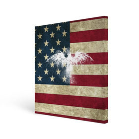 Холст квадратный с принтом Флаг США с белым орлом в Екатеринбурге, 100% ПВХ |  | usa | америка | американец | америки | звездно полосатый | необычный | нью йорк | орел | соединенные | сша | флаг | штаты | янки