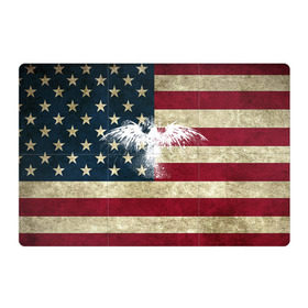 Магнитный плакат 3Х2 с принтом Флаг США с белым орлом в Екатеринбурге, Полимерный материал с магнитным слоем | 6 деталей размером 9*9 см | usa | америка | американец | америки | звездно полосатый | необычный | нью йорк | орел | соединенные | сша | флаг | штаты | янки