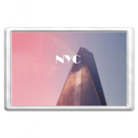 Магнит 45*70 с принтом New York в Екатеринбурге, Пластик | Размер: 78*52 мм; Размер печати: 70*45 | Тематика изображения на принте: new york | ny | nyc | york | йорк | нью | нью йорк | ретро