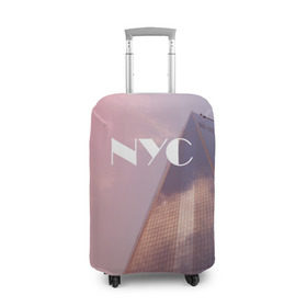 Чехол для чемодана 3D с принтом New York в Екатеринбурге, 86% полиэфир, 14% спандекс | двустороннее нанесение принта, прорези для ручек и колес | new york | ny | nyc | york | йорк | нью | нью йорк | ретро
