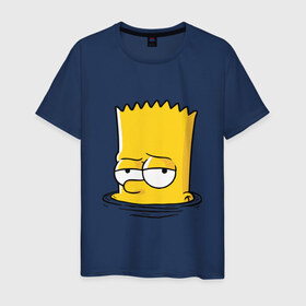 Мужская футболка хлопок с принтом Bart в Екатеринбурге, 100% хлопок | прямой крой, круглый вырез горловины, длина до линии бедер, слегка спущенное плечо. | bart | boy | homer | simpsons | барт | гомер | мальчик | мультфильм | симпсон | симпсоны | спрингфилд