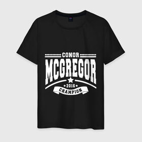 Мужская футболка хлопок с принтом Conor McGregor в Екатеринбурге, 100% хлопок | прямой крой, круглый вырез горловины, длина до линии бедер, слегка спущенное плечо. | champion | conor | fighter | ireland | mcgregor | mma | notorious | sport | ufc | warrior | боец | бой | бокс | воин | единоборства | ирландия | конор | макгрегор | мма | нокаут | нотариус | сила | спорт | чемпион