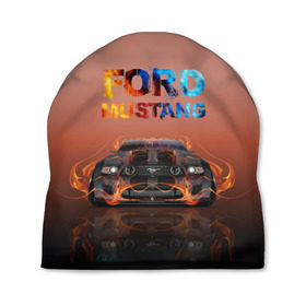 Шапка 3D с принтом Ford Mustang в Екатеринбурге, 100% полиэстер | универсальный размер, печать по всей поверхности изделия | 50 лет | mach 1 | авто | автомобиль | блатн | иномарка | крутая | логотип | марка красивая | машина | мустанг | надпись | пацанский таз | седан | тачила | тачка | форд | эмблема