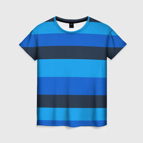 Женская футболка 3D с принтом Фк Зенит в Екатеринбурге, 100% полиэфир ( синтетическое хлопкоподобное полотно) | прямой крой, круглый вырез горловины, длина до линии бедер | blue | champions | league | петербург | санкт | синий | форма
