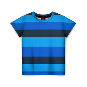 Детская футболка 3D с принтом Фк Зенит в Екатеринбурге, 100% гипоаллергенный полиэфир | прямой крой, круглый вырез горловины, длина до линии бедер, чуть спущенное плечо, ткань немного тянется | blue | champions | league | петербург | санкт | синий | форма