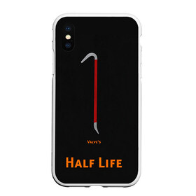 Чехол для iPhone XS Max матовый с принтом Half-Life в Екатеринбурге, Силикон | Область печати: задняя сторона чехла, без боковых панелей | freeman | gordon | half | halflife | hl | life | гордон | лайф | фримен | халва | халф | халфлайф | халява