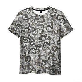 Мужская футболка 3D с принтом Китайские драконы в Екатеринбурге, 100% полиэфир | прямой крой, круглый вырез горловины, длина до линии бедер | dragons | азия | белый | восток | восточный | дракон | китай | монстр | паттрен | текстура