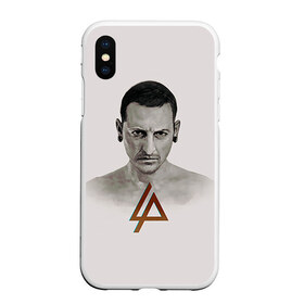 Чехол для iPhone XS Max матовый с принтом Chester Bennington в Екатеринбурге, Силикон | Область печати: задняя сторона чехла, без боковых панелей | chester bennington | рок