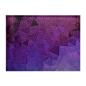 Обложка для студенческого билета с принтом Фиолетовые грани в Екатеринбурге, натуральная кожа | Размер: 11*8 см; Печать на всей внешней стороне | abstract | abstraction | color | geometry | mirror | polygon | абстракция | геометрия | грани | линии | полигоны | сочетания | стекло | треугольники