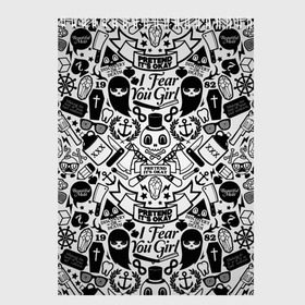 Скетчбук с принтом Tokyo Tattoo Sticker Bomb в Екатеринбурге, 100% бумага
 | 48 листов, плотность листов — 100 г/м2, плотность картонной обложки — 250 г/м2. Листы скреплены сверху удобной пружинной спиралью | Тематика изображения на принте: casual | design | pattern | ray ban | skull | street | texture | urban | дизайн | индеец | мода | очки | повтор | принт | стикербомб | стикеры | тату | текстура | узор | улица | хулиган | череп | шляпа
