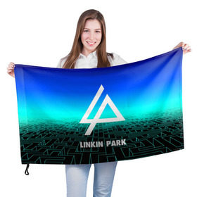 Флаг 3D с принтом Linkin Park в Екатеринбурге, 100% полиэстер | плотность ткани — 95 г/м2, размер — 67 х 109 см. Принт наносится с одной стороны | 3d | chester bennington | grey daze | linkin park | stone temple pilots | альтернатива | беннингтон | музыка | честер