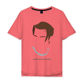 Мужская футболка хлопок Oversize с принтом SKAM 3 в Екатеринбурге, 100% хлопок | свободный крой, круглый ворот, “спинка” длиннее передней части | Тематика изображения на принте: skam | скам | стыд
