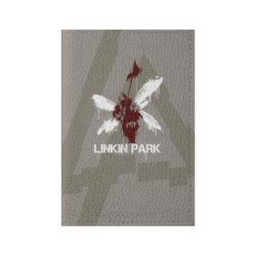 Обложка для паспорта матовая кожа с принтом Linkin Park - Hybrid logos в Екатеринбурге, натуральная матовая кожа | размер 19,3 х 13,7 см; прозрачные пластиковые крепления | 0x000000123 | chester | hybrid | linkin park | линкин парк