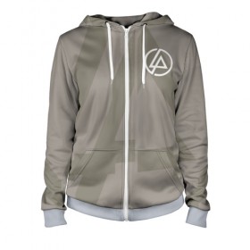 Женская толстовка 3D на молнии с принтом Linkin Park Hoodie в Екатеринбурге, 100% полиэстер | длина до линии бедра, манжеты и пояс оформлены мягкой тканевой резинкой, двухслойный капюшон со шнурком для регулировки, спереди молния, по бокам два кармана | 0x000000123 | chester | linkin park | линкин парк