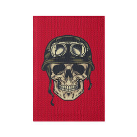 Обложка для паспорта матовая кожа с принтом Свитер байкера в Екатеринбурге, натуральная матовая кожа | размер 19,3 х 13,7 см; прозрачные пластиковые крепления | бабушка | байк | вязка | пряжа | скелет | скилет | череп