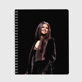 Тетрадь с принтом Selena Gomez в Екатеринбурге, 100% бумага | 48 листов, плотность листов — 60 г/м2, плотность картонной обложки — 250 г/м2. Листы скреплены сбоку удобной пружинной спиралью. Уголки страниц и обложки скругленные. Цвет линий — светло-серый
 | selena gomez