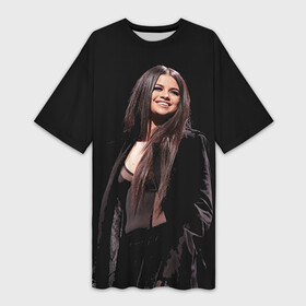 Платье-футболка 3D с принтом Selena Gomez в Екатеринбурге,  |  | selena gomez