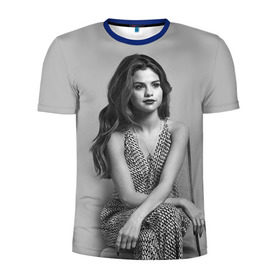 Мужская футболка 3D спортивная с принтом Selena Gomez в Екатеринбурге, 100% полиэстер с улучшенными характеристиками | приталенный силуэт, круглая горловина, широкие плечи, сужается к линии бедра | selena gomez