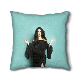 Подушка 3D с принтом Selena Gomez в Екатеринбурге, наволочка – 100% полиэстер, наполнитель – холлофайбер (легкий наполнитель, не вызывает аллергию). | состоит из подушки и наволочки. Наволочка на молнии, легко снимается для стирки | selena gomez