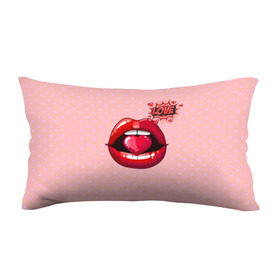Подушка 3D антистресс с принтом Lips в Екатеринбурге, наволочка — 100% полиэстер, наполнитель — вспененный полистирол | состоит из подушки и наволочки на молнии | 3d | love | pop art | арт | губы | девушкам | любовь | поп арт | поцелуй | розовый | сердечки