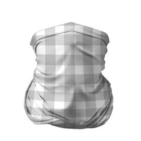 Бандана-труба 3D с принтом Grey squares в Екатеринбурге, 100% полиэстер, ткань с особыми свойствами — Activecool | плотность 150‒180 г/м2; хорошо тянется, но сохраняет форму | белый | клеточка | серый | текстура