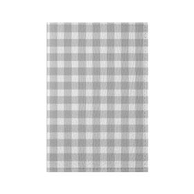 Обложка для паспорта матовая кожа с принтом Grey squares в Екатеринбурге, натуральная матовая кожа | размер 19,3 х 13,7 см; прозрачные пластиковые крепления | Тематика изображения на принте: белый | клеточка | серый | текстура