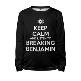 Детский лонгслив 3D с принтом BREAKING BENJAMIN в Екатеринбурге, 100% полиэстер | длинные рукава, круглый вырез горловины, полуприлегающий силуэт
 | breaking benjamin