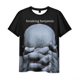 Мужская футболка 3D с принтом BREAKING BENJAMIN в Екатеринбурге, 100% полиэфир | прямой крой, круглый вырез горловины, длина до линии бедер | breaking benjamin