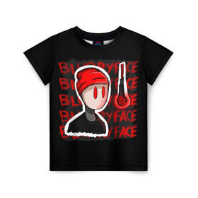 Детская футболка 3D с принтом Blurryface в Екатеринбурге, 100% гипоаллергенный полиэфир | прямой крой, круглый вырез горловины, длина до линии бедер, чуть спущенное плечо, ткань немного тянется | rock | t.o.p. | top | twenty one pilots | рок