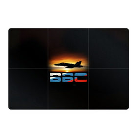 Магнитный плакат 3Х2 с принтом Истребитель ВВС на закате в Екатеринбурге, Полимерный материал с магнитным слоем | 6 деталей размером 9*9 см | самолет