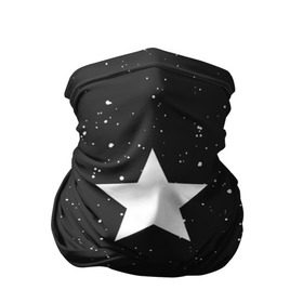 Бандана-труба 3D с принтом Super Star в Екатеринбурге, 100% полиэстер, ткань с особыми свойствами — Activecool | плотность 150‒180 г/м2; хорошо тянется, но сохраняет форму | black | milk | блэк | брызги | звезда | милк | текстура | узор