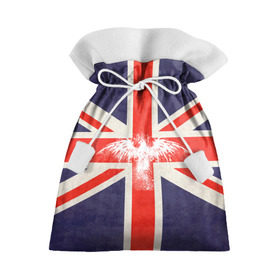 Подарочный 3D мешок с принтом Флаг Англии с белым орлом в Екатеринбурге, 100% полиэстер | Размер: 29*39 см | london | англия | белый | брызги | великобритания | империя | клякса | крылья | лондон | необычный | объеденное королевство | орел | птица | символ | сокол | туманный альбион | флаг