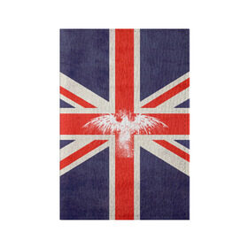 Обложка для паспорта матовая кожа с принтом Флаг Англии с белым орлом в Екатеринбурге, натуральная матовая кожа | размер 19,3 х 13,7 см; прозрачные пластиковые крепления | Тематика изображения на принте: london | англия | белый | брызги | великобритания | империя | клякса | крылья | лондон | необычный | объеденное королевство | орел | птица | символ | сокол | туманный альбион | флаг
