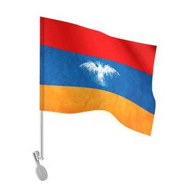 Флаг для автомобиля с принтом Флаг Армении с белым орлом в Екатеринбурге, 100% полиэстер | Размер: 30*21 см | айастан | армения | белый | босеан | брызги | ереван | знамя | империя | клякса | крылья | кумач | необычный | орел | пойс | птица | символ | сокол | стяг | флаг | хайастан | штандарт