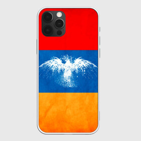 Чехол для iPhone 12 Pro с принтом Флаг Армении с белым орлом в Екатеринбурге, силикон | область печати: задняя сторона чехла, без боковых панелей | айастан | армения | белый | босеан | брызги | ереван | знамя | империя | клякса | крылья | кумач | необычный | орел | пойс | птица | символ | сокол | стяг | флаг | хайастан | штандарт