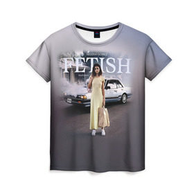Женская футболка 3D с принтом Selena Gomez в Екатеринбурге, 100% полиэфир ( синтетическое хлопкоподобное полотно) | прямой крой, круглый вырез горловины, длина до линии бедер | selena gomez