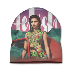 Шапка 3D с принтом Selena Gomez в Екатеринбурге, 100% полиэстер | универсальный размер, печать по всей поверхности изделия | selena gomez