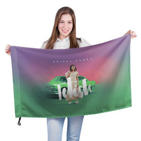Флаг 3D с принтом Selena Gomez в Екатеринбурге, 100% полиэстер | плотность ткани — 95 г/м2, размер — 67 х 109 см. Принт наносится с одной стороны | Тематика изображения на принте: selena gomez