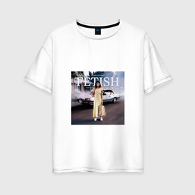Женская футболка хлопок Oversize с принтом Selena Gomez в Екатеринбурге, 100% хлопок | свободный крой, круглый ворот, спущенный рукав, длина до линии бедер
 | поп | поп рок | попса | селена гомес | селена гомис