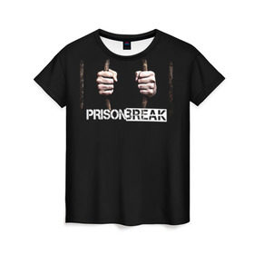 Женская футболка 3D с принтом Prison break 9 в Екатеринбурге, 100% полиэфир ( синтетическое хлопкоподобное полотно) | прямой крой, круглый вырез горловины, длина до линии бедер | 