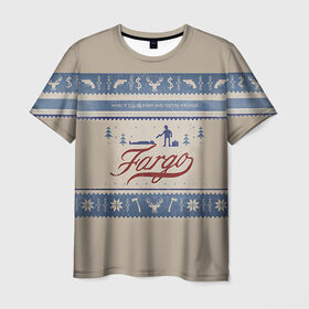 Мужская футболка 3D с принтом Fargo в Екатеринбурге, 100% полиэфир | прямой крой, круглый вырез горловины, длина до линии бедер | Тематика изображения на принте: фарго