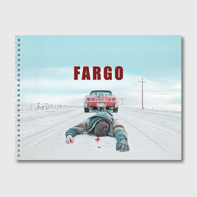 Альбом для рисования с принтом Fargo в Екатеринбурге, 100% бумага
 | матовая бумага, плотность 200 мг. | Тематика изображения на принте: фарго