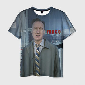 Мужская футболка 3D с принтом Fargo в Екатеринбурге, 100% полиэфир | прямой крой, круглый вырез горловины, длина до линии бедер | Тематика изображения на принте: фарго