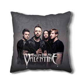 Подушка 3D с принтом Bullet For My Valentine в Екатеринбурге, наволочка – 100% полиэстер, наполнитель – холлофайбер (легкий наполнитель, не вызывает аллергию). | состоит из подушки и наволочки. Наволочка на молнии, легко снимается для стирки | jamie mathias | jason james | matthew tuck | michael moose thomas | michael padget | nick crandle | джейми матиас | джейсон джеймс | майкл паджет | майкл томас | мэттью так | ник крэндл | пуля для моей возлюбленной