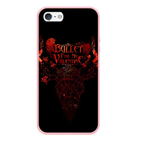 Чехол для iPhone 5/5S матовый с принтом Bullet For My Valentine в Екатеринбурге, Силикон | Область печати: задняя сторона чехла, без боковых панелей | пуля для моей возлюбленной