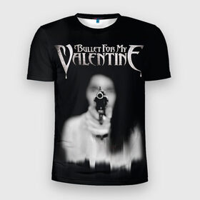 Мужская футболка 3D спортивная с принтом Bullet For My Valentine в Екатеринбурге, 100% полиэстер с улучшенными характеристиками | приталенный силуэт, круглая горловина, широкие плечи, сужается к линии бедра | Тематика изображения на принте: пуля для моей возлюбленной