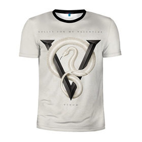 Мужская футболка 3D спортивная с принтом Venom в Екатеринбурге, 100% полиэстер с улучшенными характеристиками | приталенный силуэт, круглая горловина, широкие плечи, сужается к линии бедра | Тематика изображения на принте: bullet for my valentine | пуля для моей возлюбленной
