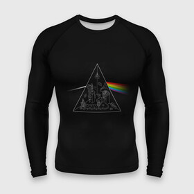 Мужской рашгард 3D с принтом Pink Floyd Make Rainbow в Екатеринбурге,  |  | англия | басы | британия | гитара | группа | логотип | музыка | песни | пинк флойд | призма | радуга | рок | свет